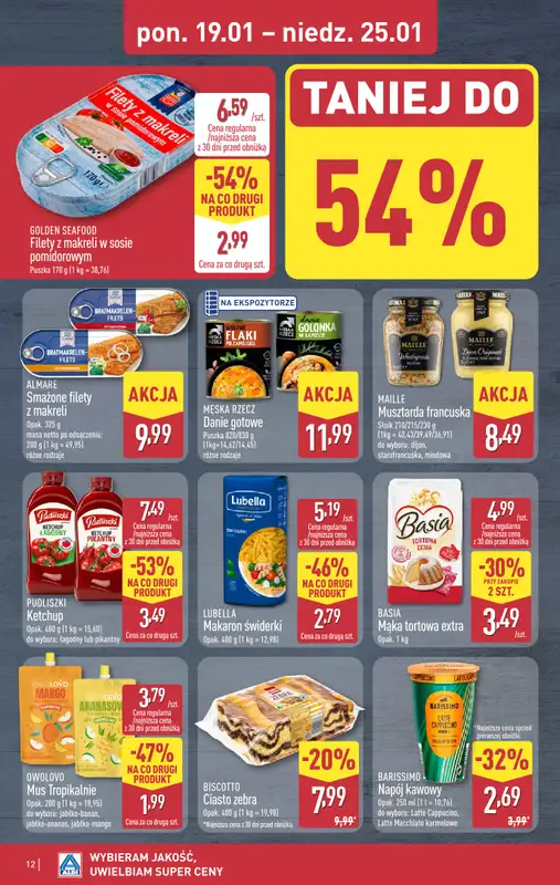 Aldi - gazetka promocyjna Pełny katalog! od poniedziałku 19.01 do niedzieli 25.01 - strona 12