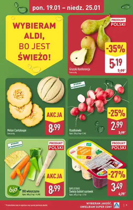 Aldi - gazetka promocyjna Pełny katalog! od poniedziałku 19.01 do niedzieli 25.01 - strona 5