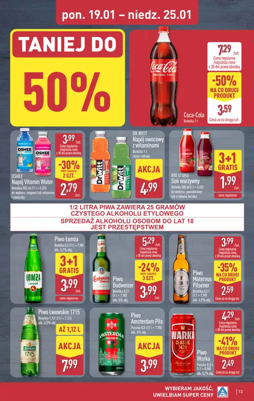 Aldi - gazetka promocyjna Pełny katalog! od poniedziałku 19.01 do niedzieli 25.01 - strona 13
