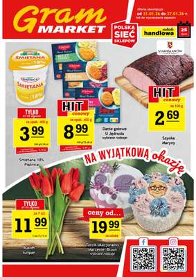 Gram Market - gazetka promocyjna Gazetka od środy 21.01 do wtorku 27.01