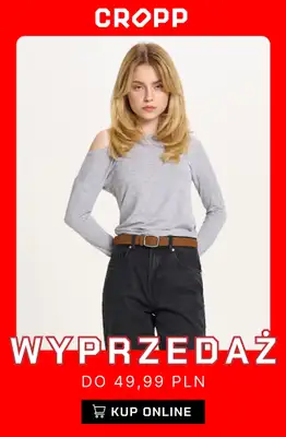 Cropp - gazetka promocyjna Wyprzedaż: do 49,99 PLN dla niej od poniedziałku 19.01 