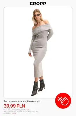 Cropp - gazetka promocyjna Wyprzedaż: do 49,99 PLN dla niej od poniedziałku 19.01  - strona 2