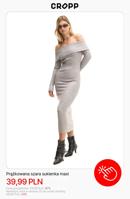 Cropp - gazetka promocyjna Wyprzedaż: do 49,99 PLN dla niej od poniedziałku 19.01  - strona 2