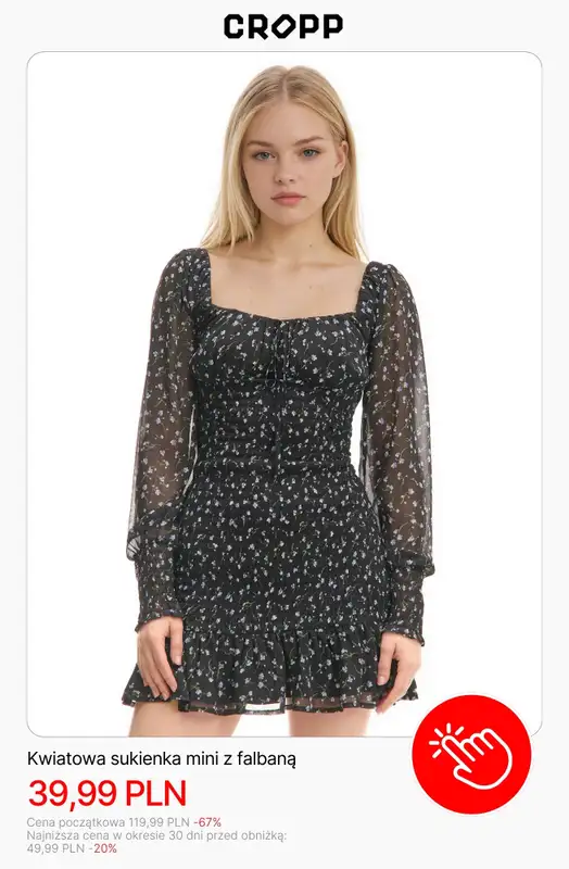 Cropp - gazetka promocyjna Wyprzedaż: do 49,99 PLN dla niej od poniedziałku 19.01  - strona 10