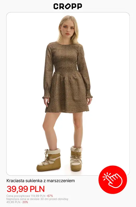 Cropp - gazetka promocyjna Wyprzedaż: do 49,99 PLN dla niej od poniedziałku 19.01  - strona 5