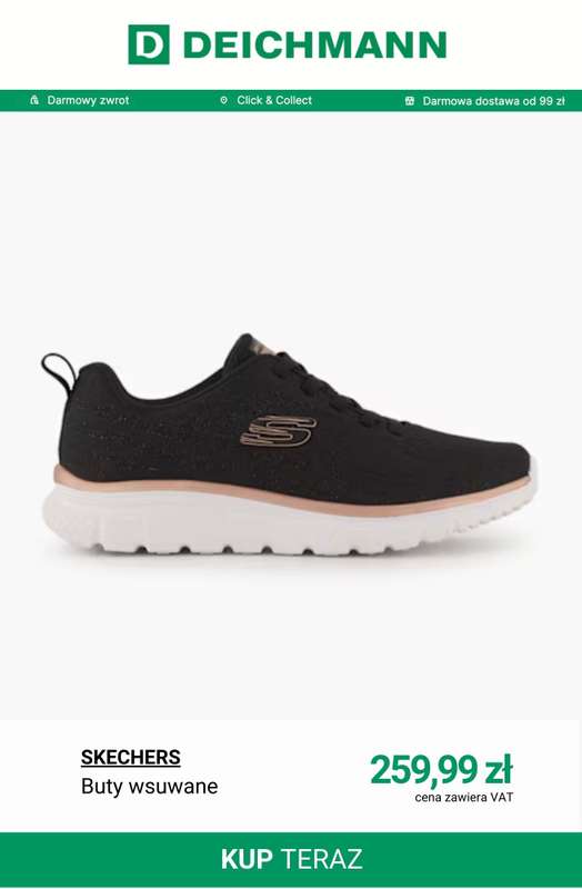 Deichmann - gazetka promocyjna Buty sportowe damskie Skechers od poniedziałku 19.01  - strona 4