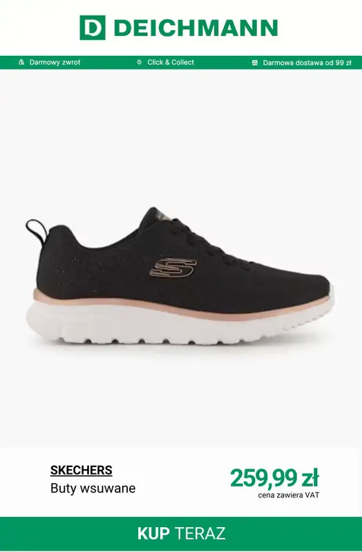 Deichmann - gazetka promocyjna Buty sportowe damskie Skechers od poniedziałku 19.01  - strona 4