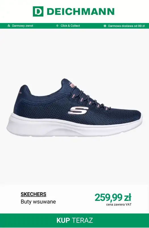 Deichmann - gazetka promocyjna Buty sportowe damskie Skechers od poniedziałku 19.01  - strona 5
