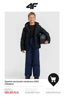 4F - gazetka promocyjna Zimowa kolekcja dla dzieci do -50% od poniedziałku 19.01  - strona 17