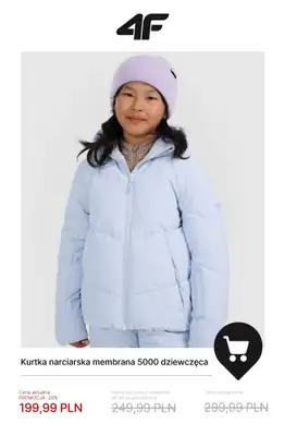 4F - gazetka promocyjna Zimowa kolekcja dla dzieci do -50% od poniedziałku 19.01  - strona 4