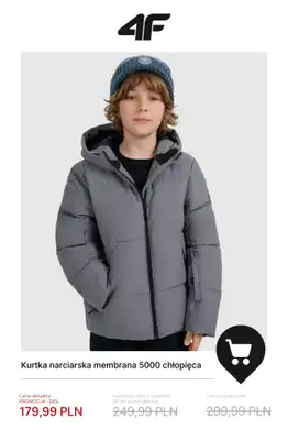 4F - gazetka promocyjna Zimowa kolekcja dla dzieci do -50% od poniedziałku 19.01  - strona 5