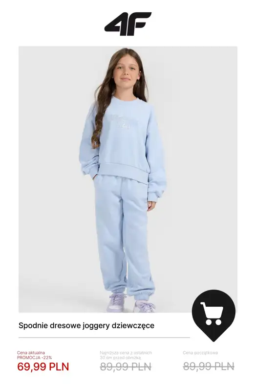 4F - gazetka promocyjna Zimowa kolekcja dla dzieci do -50% od poniedziałku 19.01  - strona 10