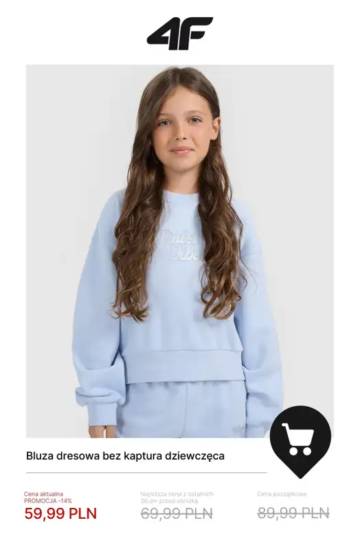 4F - gazetka promocyjna Zimowa kolekcja dla dzieci do -50% od poniedziałku 19.01  - strona 8