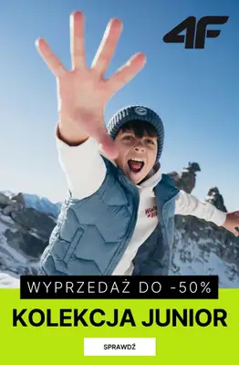 4F - gazetka promocyjna Zimowa kolekcja dla dzieci do -50% od poniedziałku 19.01 