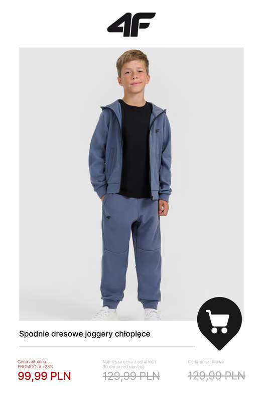4F - gazetka promocyjna Zimowa kolekcja dla dzieci do -50% od poniedziałku 19.01  - strona 11