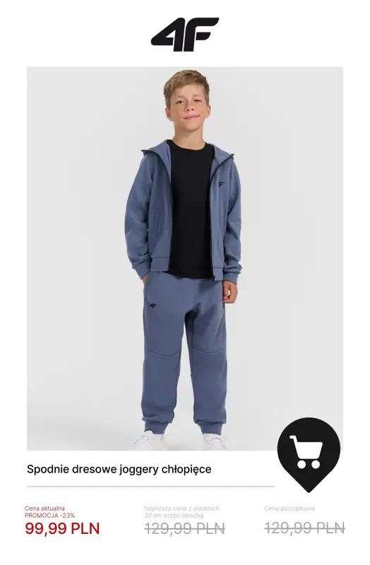 4F - gazetka promocyjna Zimowa kolekcja dla dzieci do -50% od poniedziałku 19.01  - strona 11