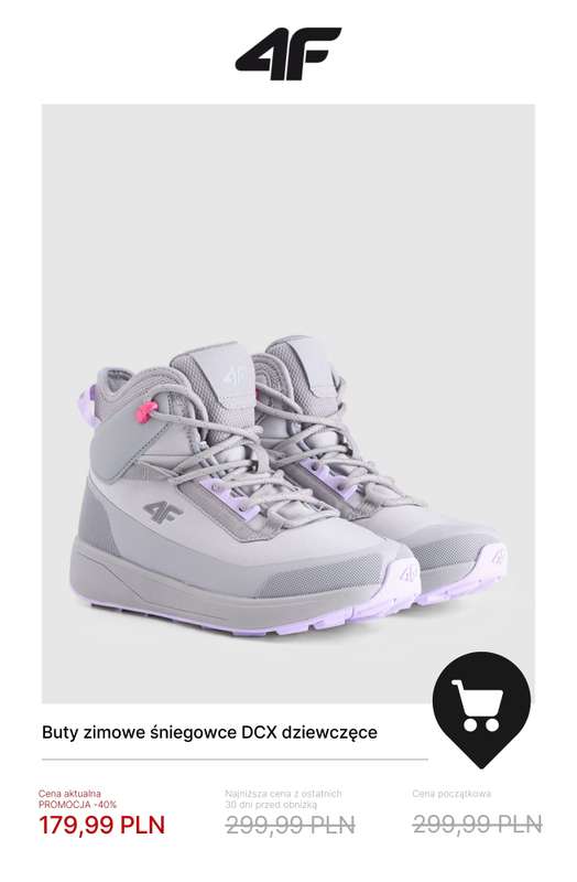 4F - gazetka promocyjna Zimowa kolekcja dla dzieci do -50% od poniedziałku 19.01  - strona 6