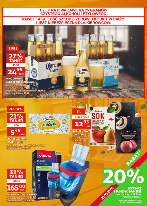 Auchan - gazetka promocyjna Gazetka Racibórz I Tanio i oszczędnie od środy 21.01 do wtorku 03.02 - strona 4