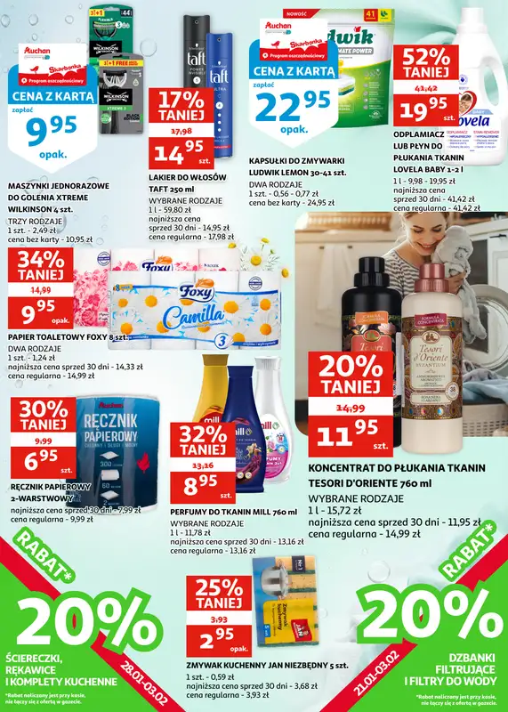 Auchan - gazetka promocyjna Gazetka Zielona Góra I Tanio i oszczędnie od środy 21.01 do wtorku 03.02 - strona 24