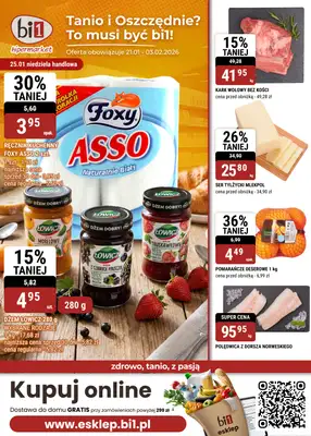 bi1 - gazetka promocyjna Gazetka Szczecin I Tanio i oszczędnie od środy 21.01 do wtorku 03.02