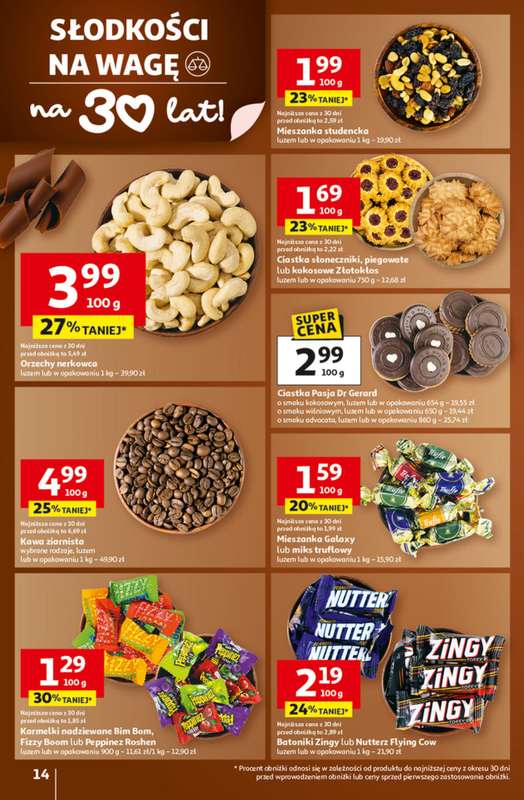 Auchan - gazetka promocyjna Gazetka 30 Lat Hipermarket Auchan od czwartku 22.01 do środy 28.01 - strona 14