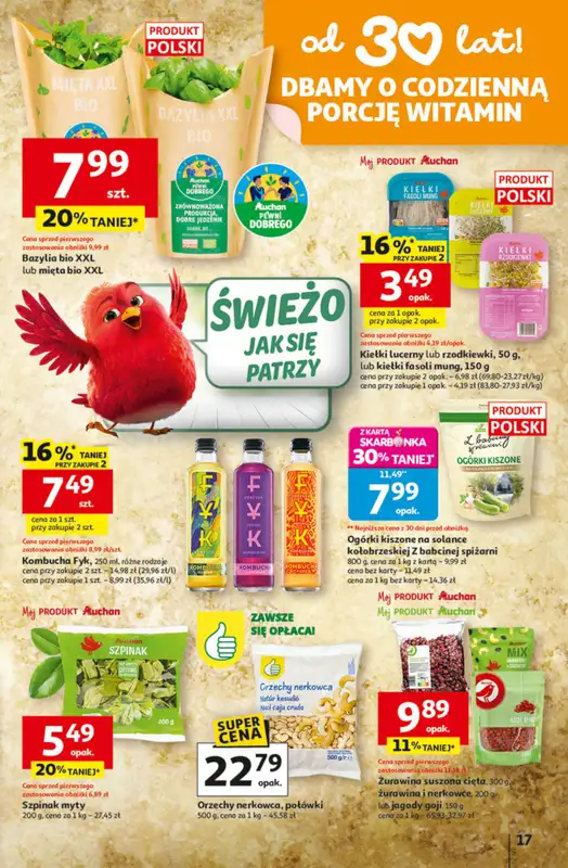 Auchan - gazetka promocyjna Gazetka 30 Lat Hipermarket Auchan od czwartku 22.01 do środy 28.01 - strona 17