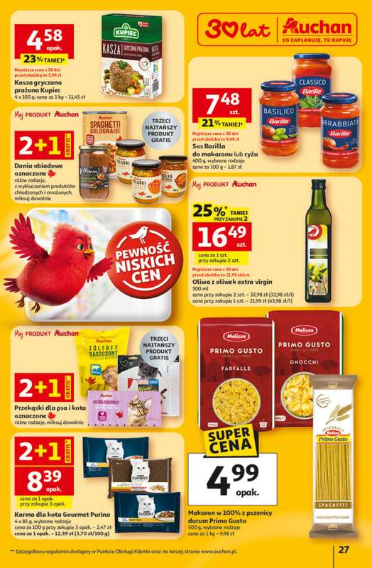 Auchan - gazetka promocyjna Gazetka 30 Lat Hipermarket Auchan od czwartku 22.01 do środy 28.01 - strona 27