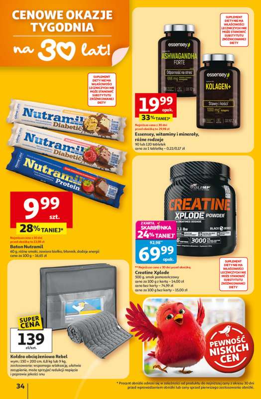 Auchan - gazetka promocyjna Gazetka 30 Lat Hipermarket Auchan od czwartku 22.01 do środy 28.01 - strona 34