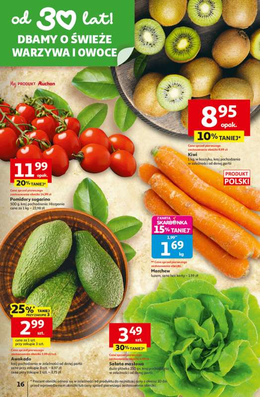 Auchan - gazetka promocyjna Gazetka 30 Lat Hipermarket Auchan od czwartku 22.01 do środy 28.01 - strona 16