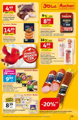 Auchan - gazetka promocyjna Gazetka 30 Lat Hipermarket Auchan od czwartku 22.01 do środy 28.01 - strona 21