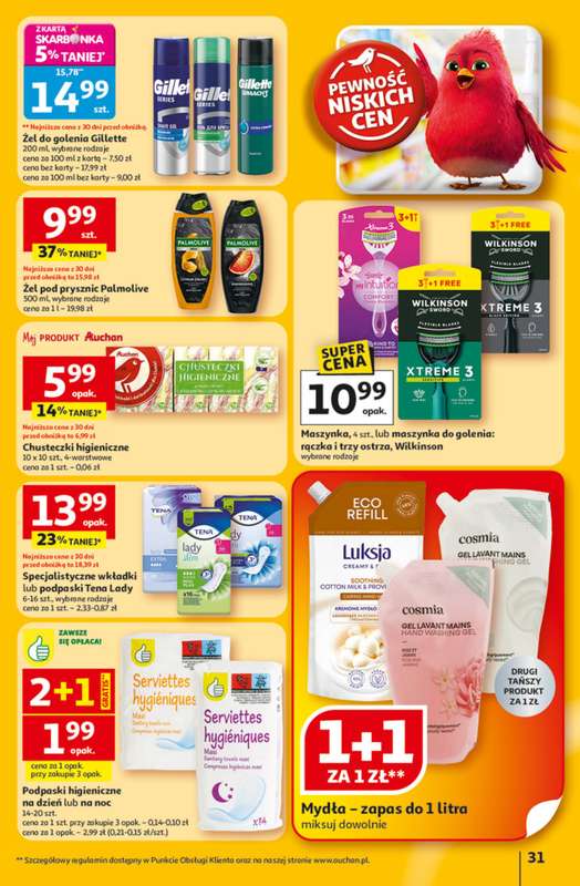 Auchan - gazetka promocyjna Gazetka 30 Lat Hipermarket Auchan od czwartku 22.01 do środy 28.01 - strona 31
