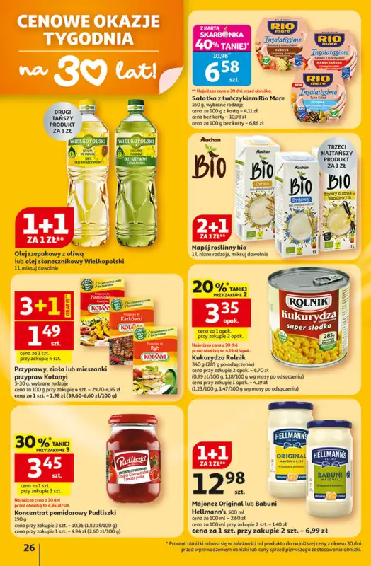 Auchan - gazetka promocyjna Gazetka 30 Lat Hipermarket Auchan od czwartku 22.01 do środy 28.01 - strona 26
