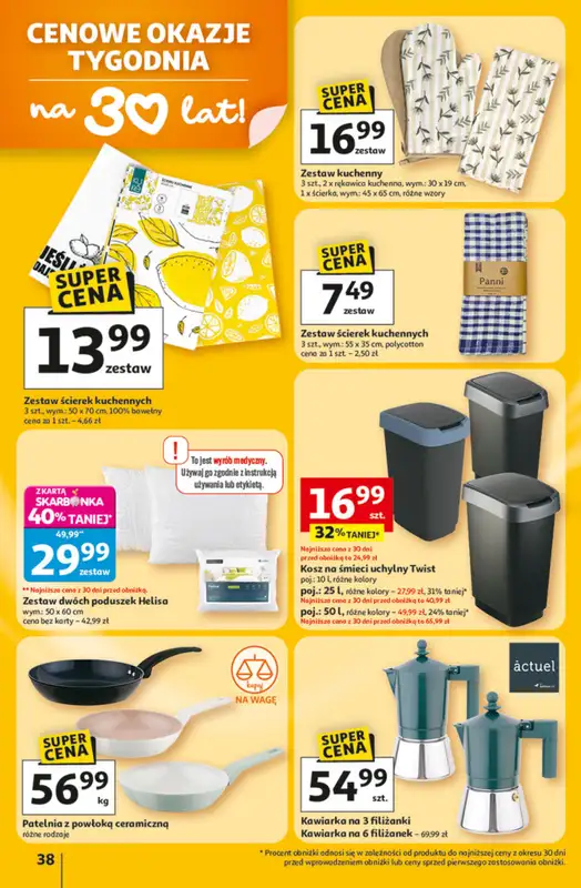 Auchan - gazetka promocyjna Gazetka 30 Lat Hipermarket Auchan od czwartku 22.01 do środy 28.01 - strona 38
