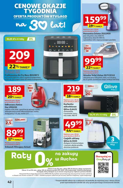 Auchan - gazetka promocyjna Gazetka 30 Lat Hipermarket Auchan od czwartku 22.01 do środy 28.01 - strona 42