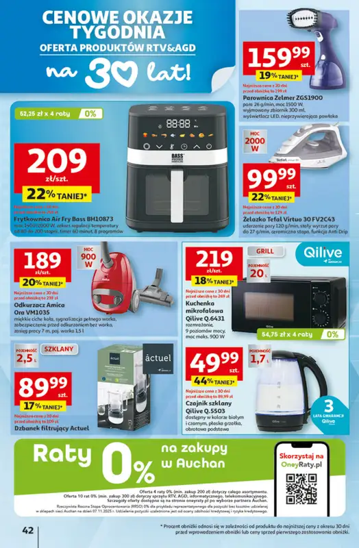 Auchan - gazetka promocyjna Gazetka 30 Lat Hipermarket Auchan od czwartku 22.01 do środy 28.01 - strona 42