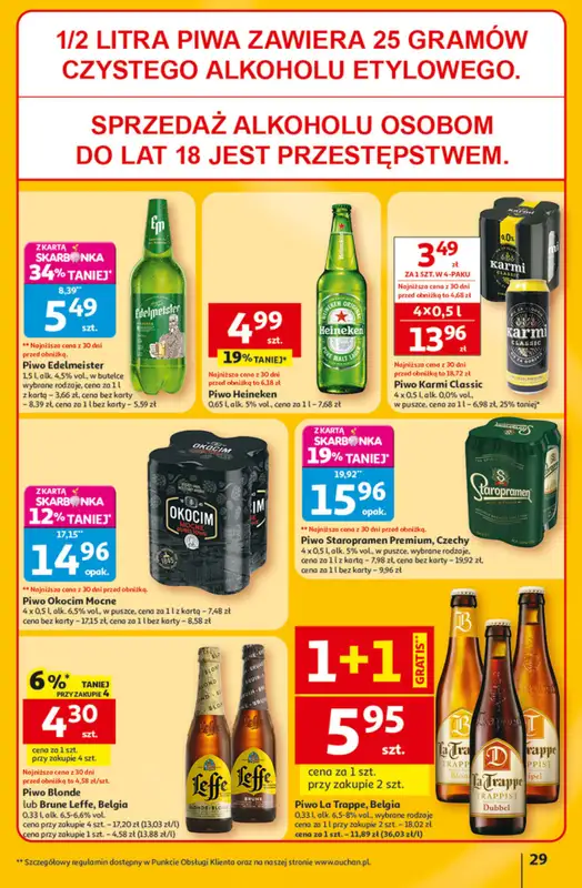 Auchan - gazetka promocyjna Gazetka 30 Lat Hipermarket Auchan od czwartku 22.01 do środy 28.01 - strona 29