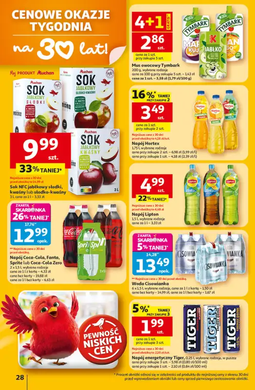 Auchan - gazetka promocyjna Gazetka 30 Lat Hipermarket Auchan od czwartku 22.01 do środy 28.01 - strona 28