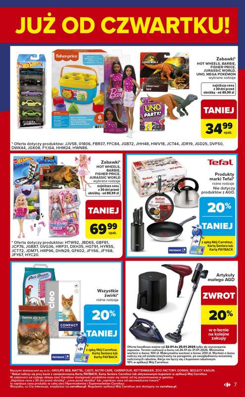 Carrefour Market - gazetka promocyjna Gazetka Weekend okazji  już od czwartku od czwartku 22.01 do niedzieli 25.01 - strona 7
