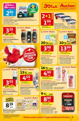 Auchan - gazetka promocyjna Gazetka 30 Lat Supermarket Auchan od czwartku 22.01 do środy 28.01 - strona 5