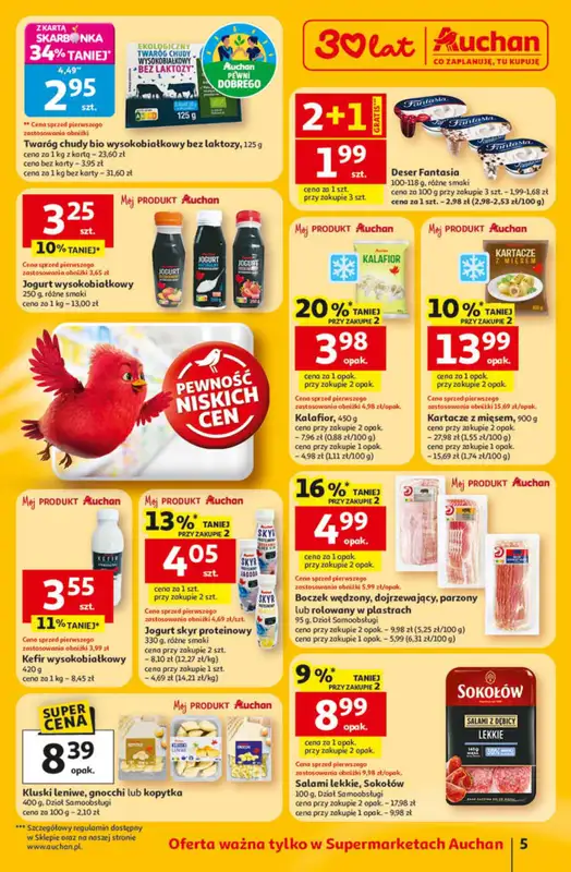 Auchan - gazetka promocyjna Gazetka 30 Lat Supermarket Auchan od czwartku 22.01 do środy 28.01 - strona 5