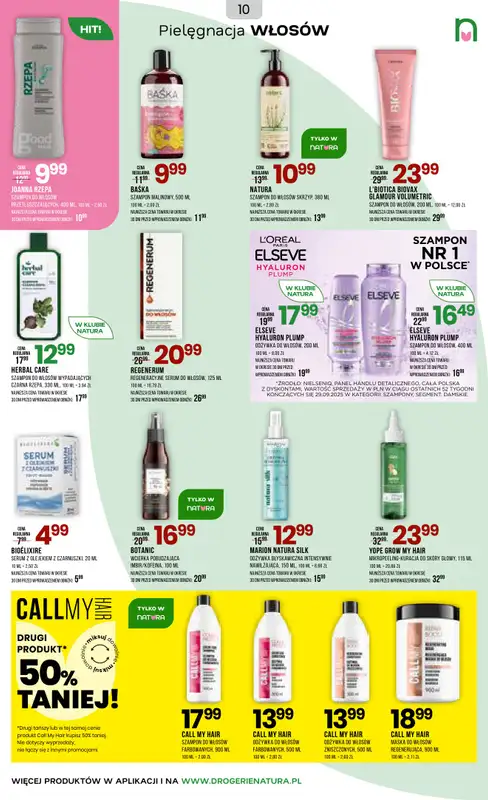 Drogerie Natura - gazetka promocyjna Gazetka od wtorku 20.01 do poniedziałku 02.02 - strona 10