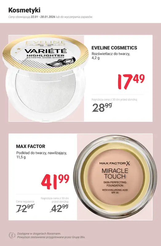 Rossmann - gazetka promocyjna MEGA promocje z nowej gazetki od czwartku 22.01 do środy 28.01 - strona 3