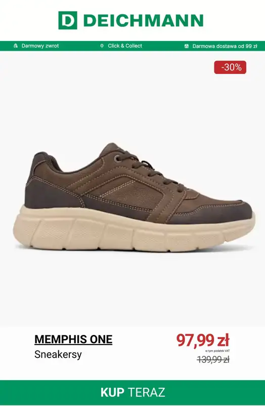 Deichmann - gazetka promocyjna Best Price - buty męskie od wtorku 20.01  - strona 6