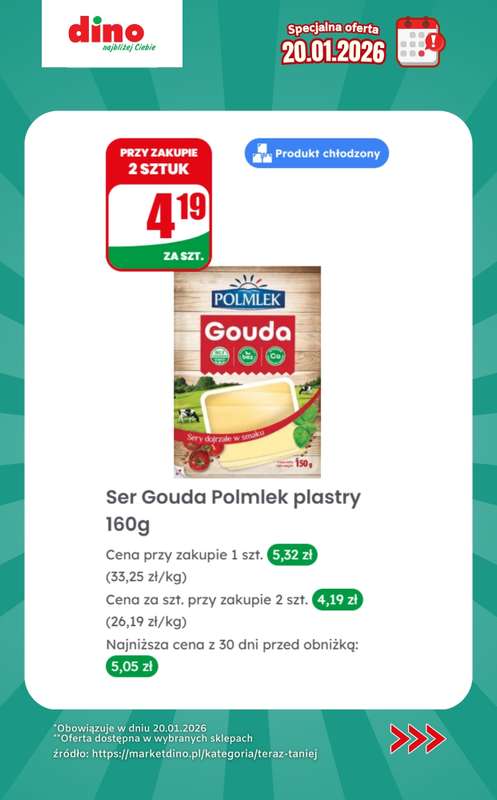 Dino - gazetka promocyjna Specjalna oferta na 20.01.2026 - promocje spoza gazetki od wtorku 20.01 do wtorku 20.01 - strona 7