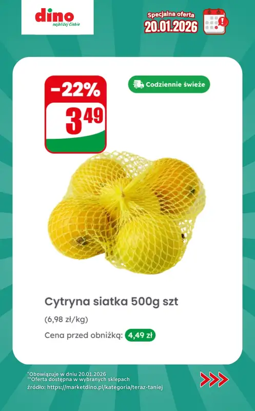 Dino - gazetka promocyjna Specjalna oferta na 20.01.2026 - promocje spoza gazetki od wtorku 20.01 do wtorku 20.01 - strona 4