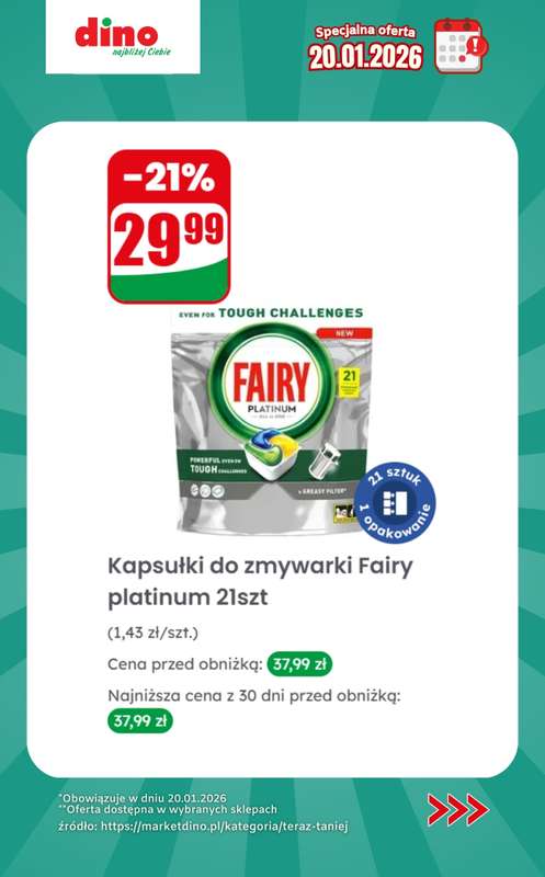 Dino - gazetka promocyjna Specjalna oferta na 20.01.2026 - promocje spoza gazetki od wtorku 20.01 do wtorku 20.01 - strona 12