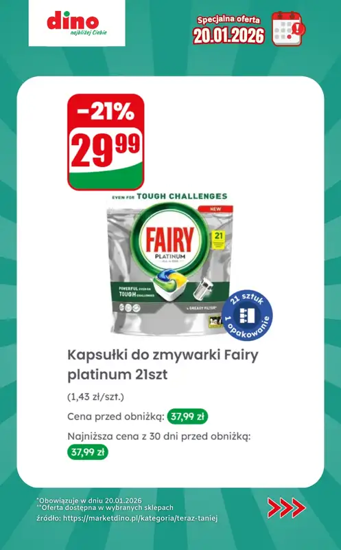 Dino - gazetka promocyjna Specjalna oferta na 20.01.2026 - promocje spoza gazetki od wtorku 20.01 do wtorku 20.01 - strona 12