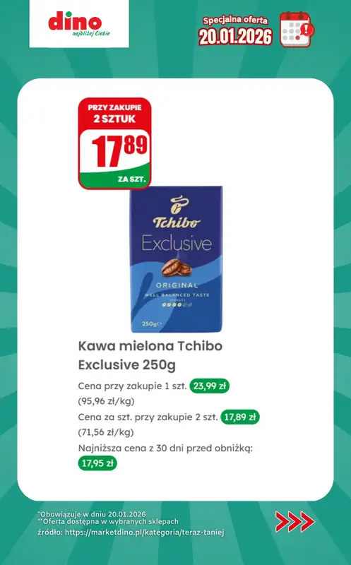 Dino - gazetka promocyjna Specjalna oferta na 20.01.2026 - promocje spoza gazetki od wtorku 20.01 do wtorku 20.01 - strona 8