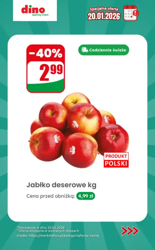 Dino - gazetka promocyjna Specjalna oferta na 20.01.2026 - promocje spoza gazetki od wtorku 20.01 do wtorku 20.01 - strona 2