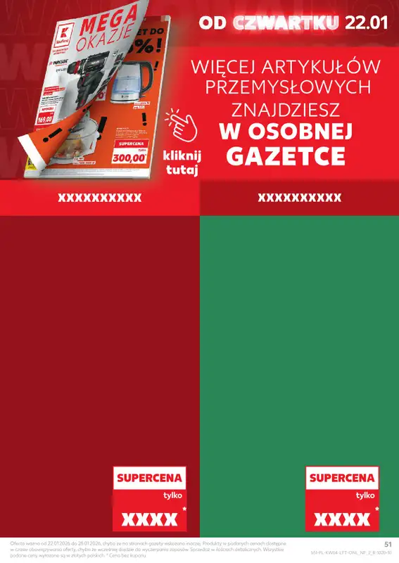 Kaufland - gazetka promocyjna Oferta Kaufland  do środy 28.01 - strona 51